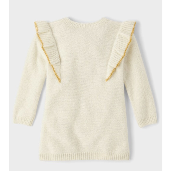 Toddler Girls Sweater Dress Cable Knit Cream Size 18-24M The Childrens Place - Picture 5 of 7